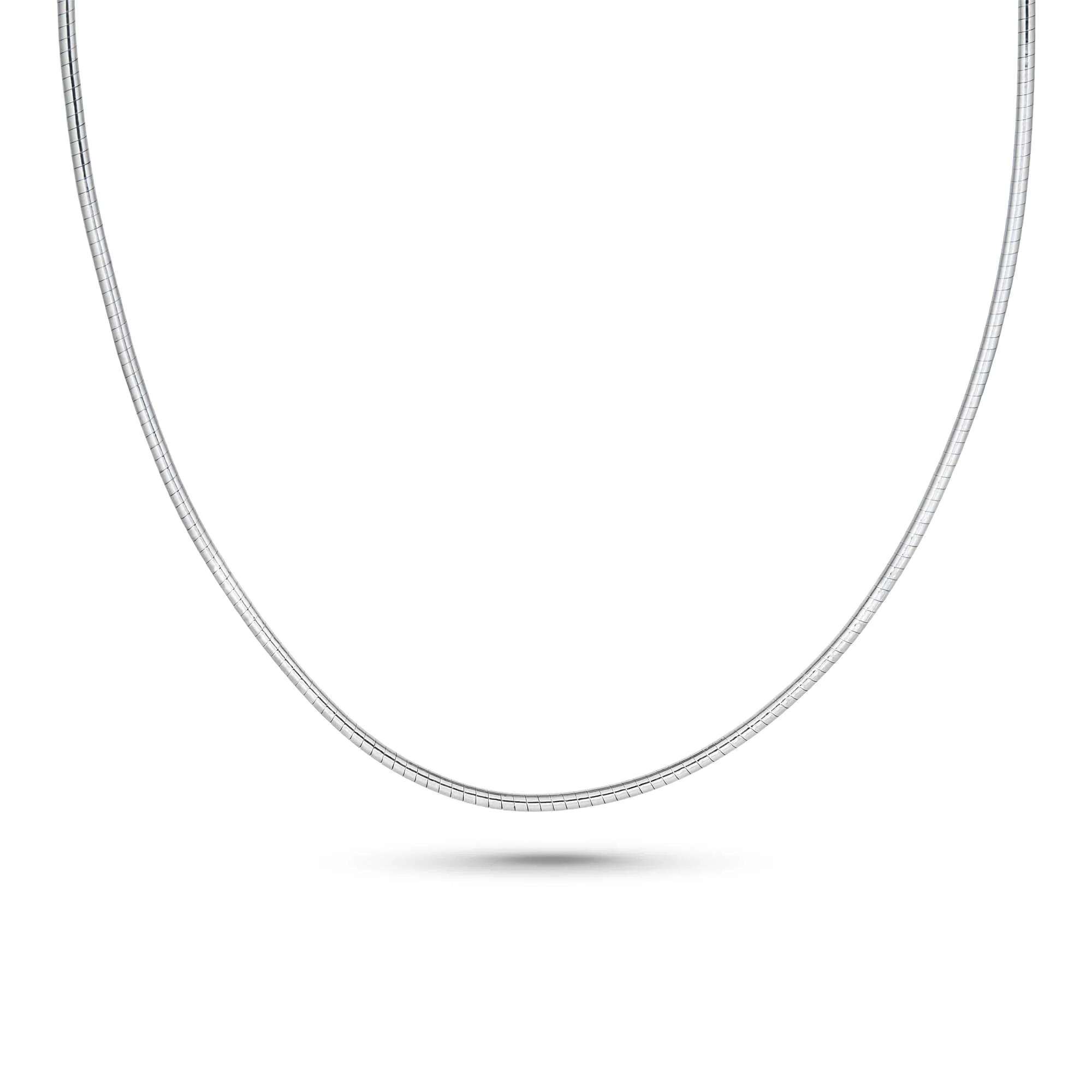 Sterling Silver Omega Collar Necklace - 1