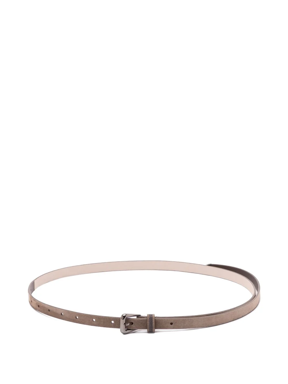 beaded-detail leather belt - 1