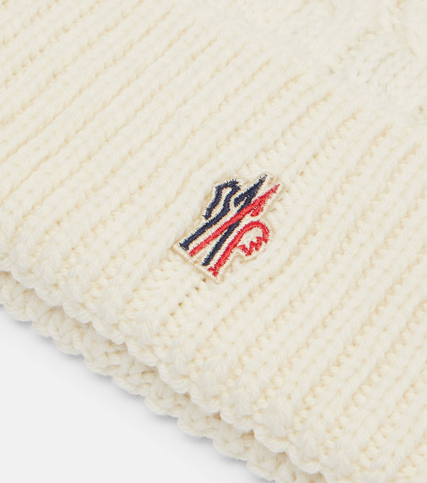Logo shearling-trimmed virgin wool beanie - 3