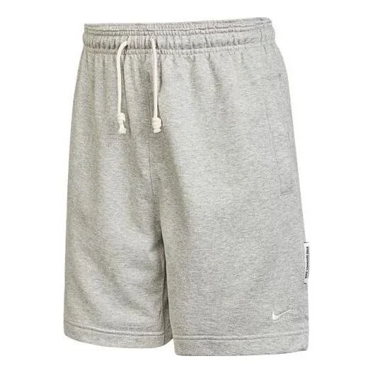 Nike SS22 Solid Color Drawstring Lacing Basketball Shorts Gray DQ5713-063 - 1