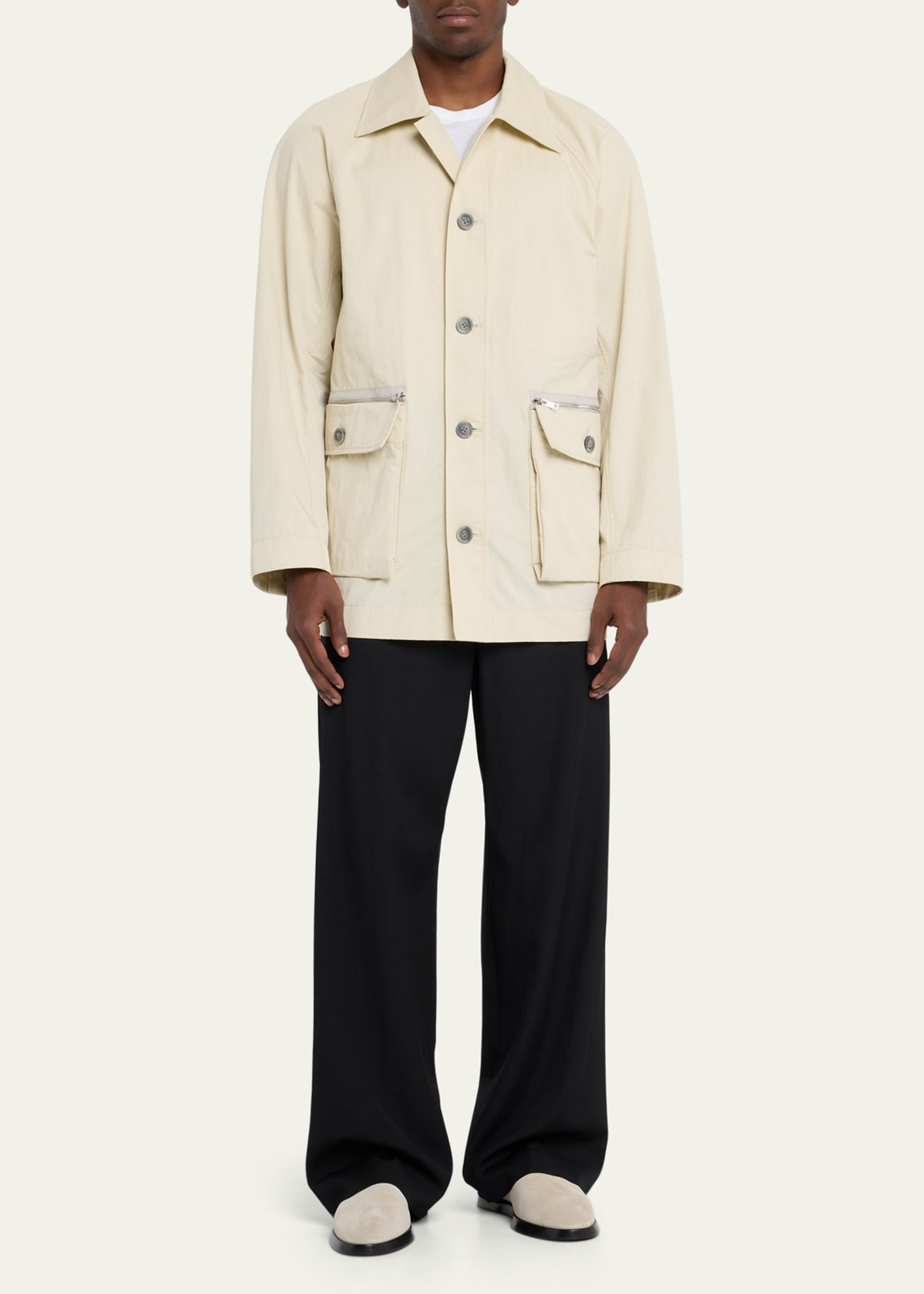 Men's Twill Button-Front Chore Coat - 2