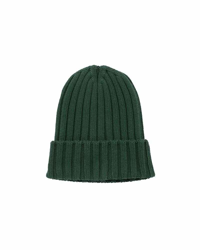 KNIT CAP COTTON GREEN - 2