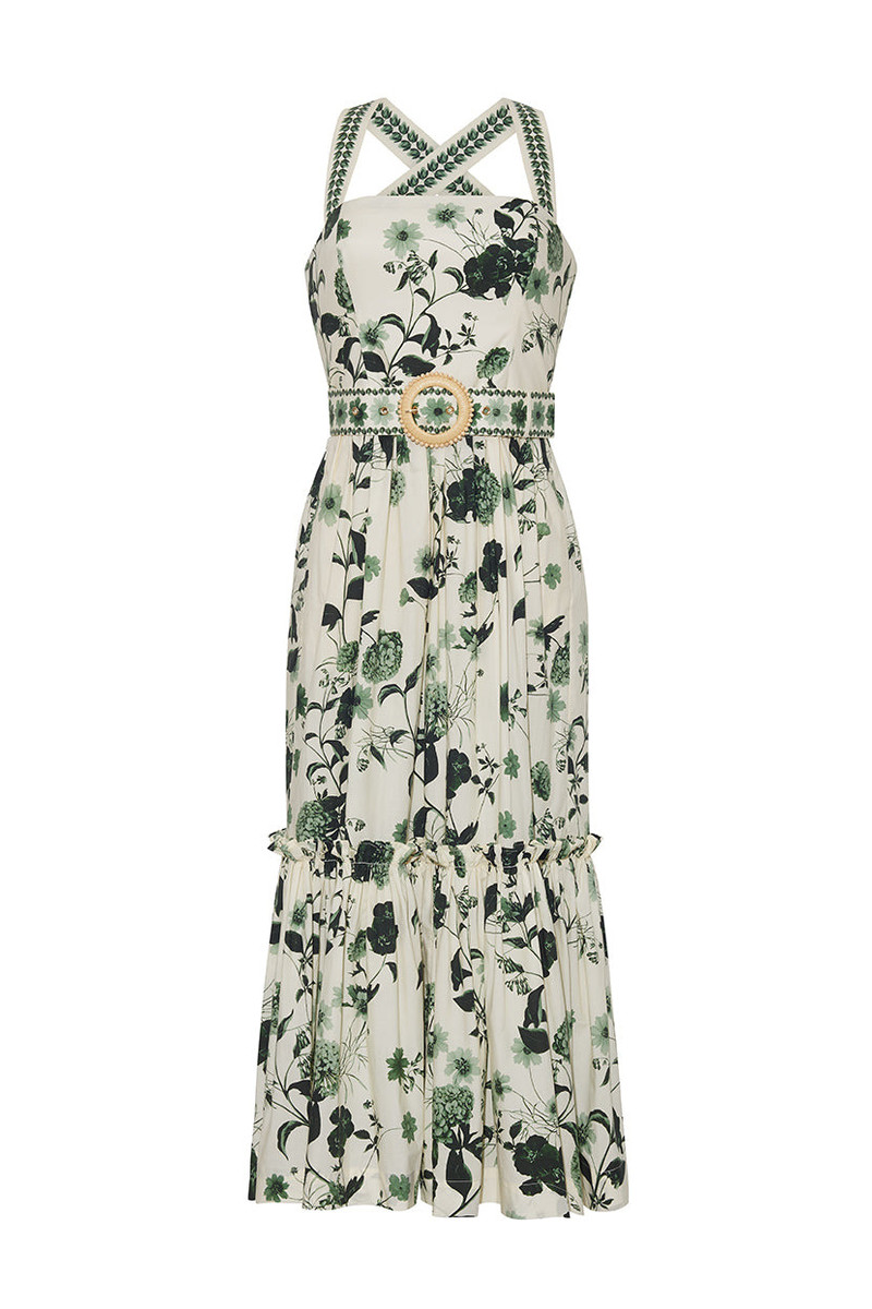 Julietta Dress A Perfect Criss-Cross Back Sundress Featuring A Statement Belt 1