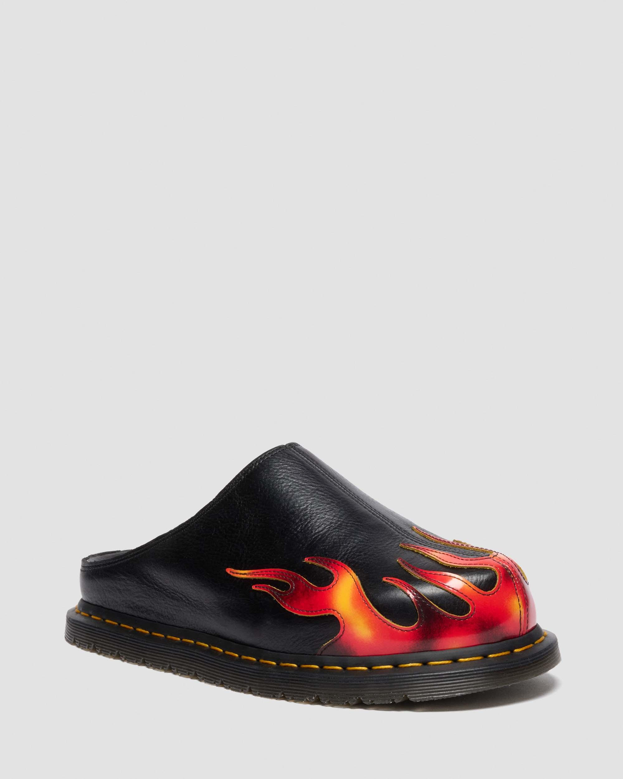 San Flame Leather Mules - 5
