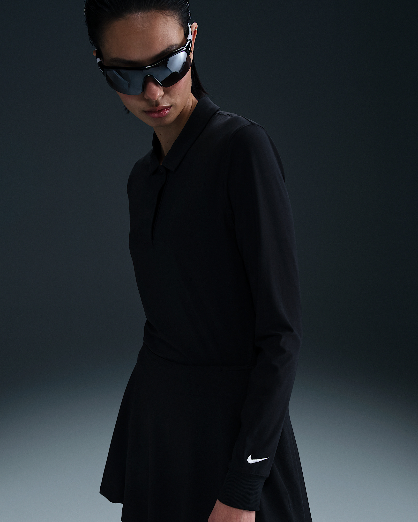 Nike Victory Women's Dri-FIT Long-Sleeve Polo - 3