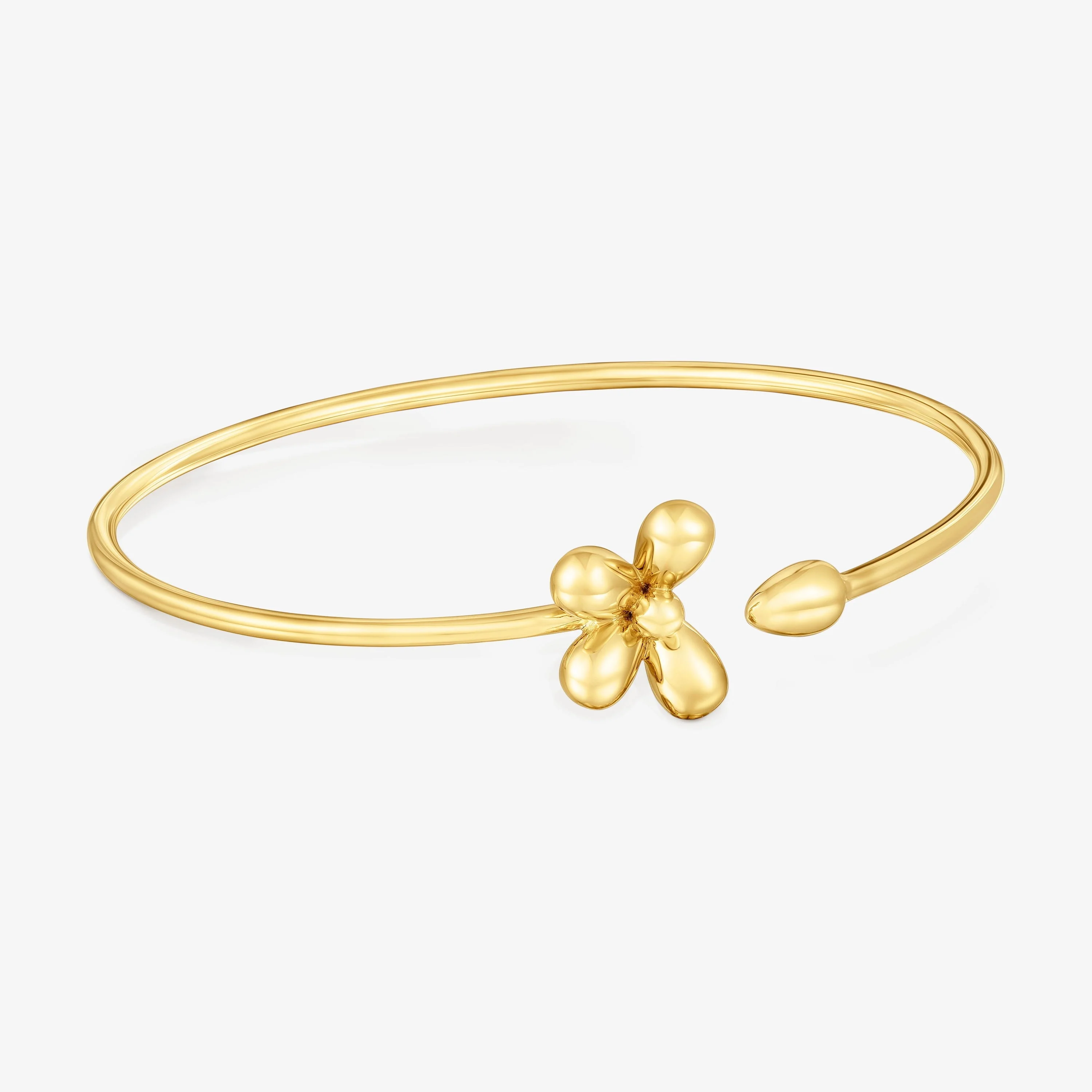 Bangle with 18K gold vermeil Daisy - 1