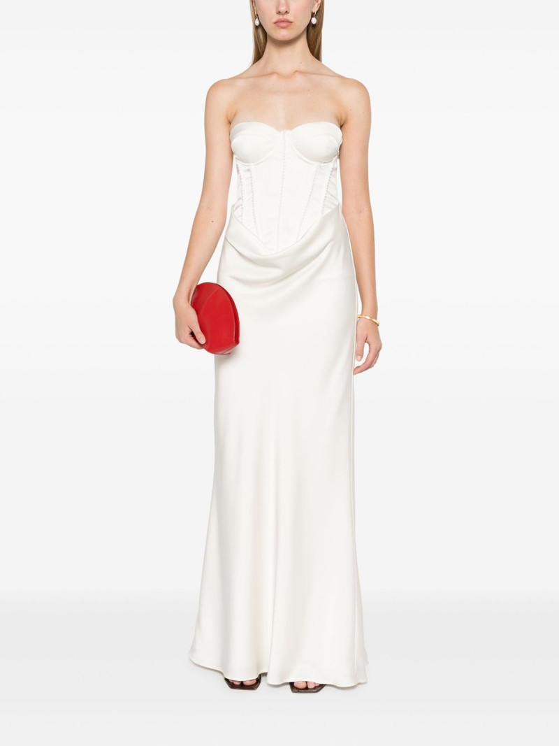 ROTATE satin pearl maxi dress outlook