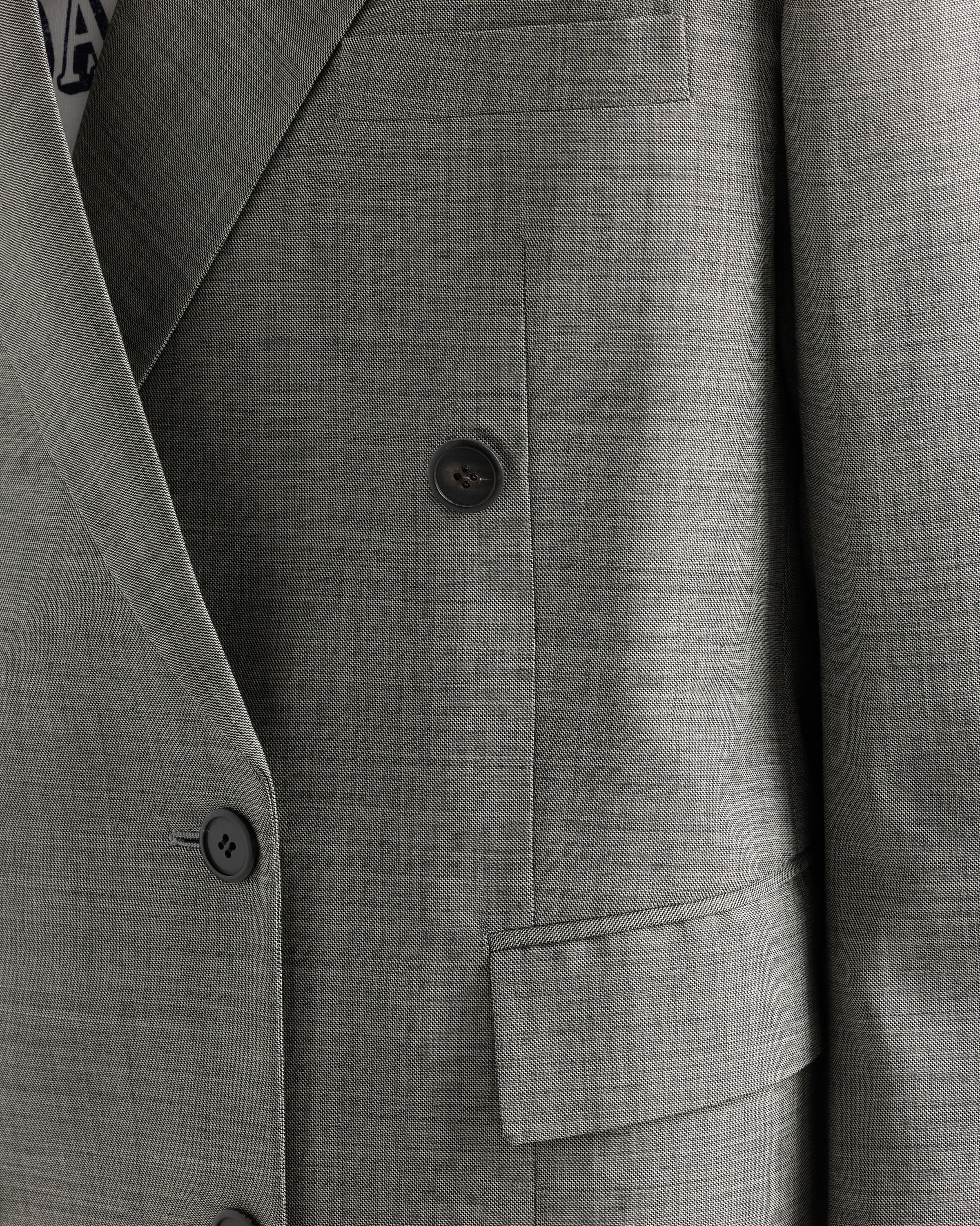 Double-breasted grisaille jacket - 4