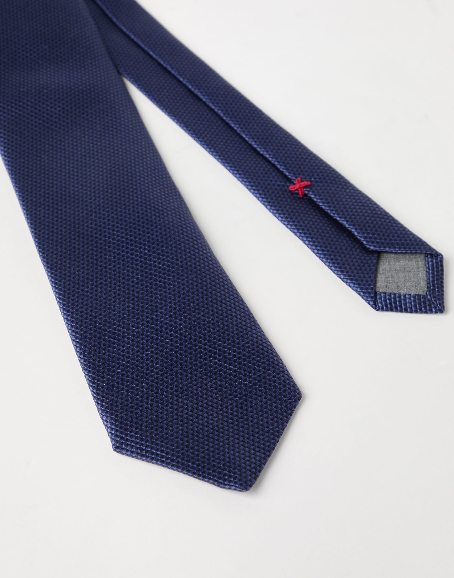 Textured silk twill tie - 2