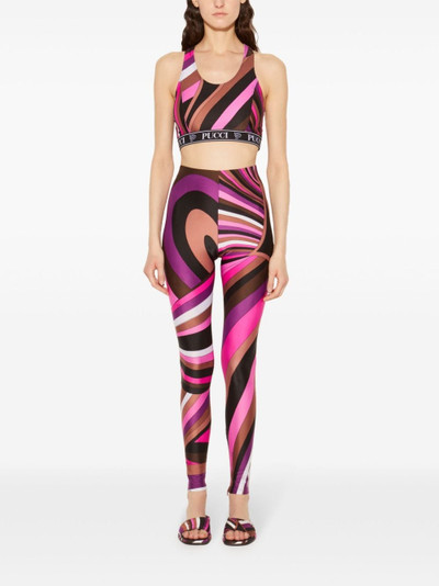 PUCCI abstract-print crop top outlook