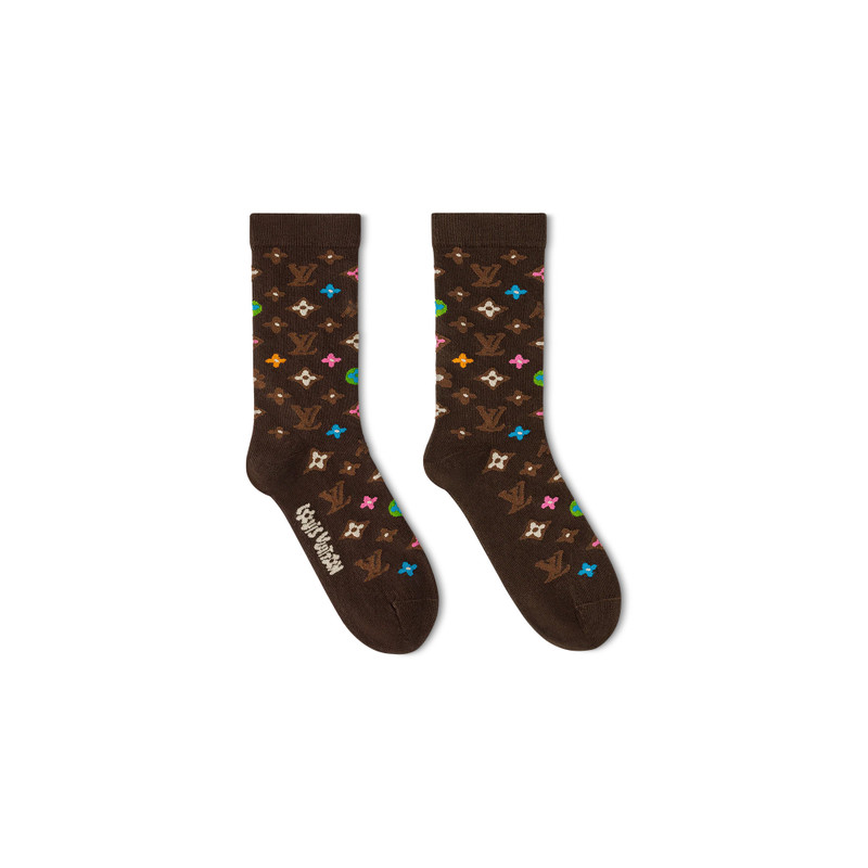 Monogram Craggy Socks 1