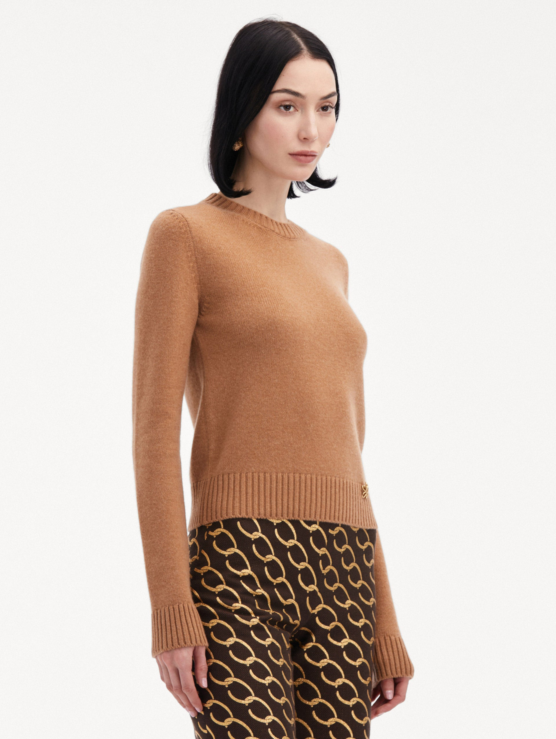 O FLOWER CASHMERE PULLOVER - 5