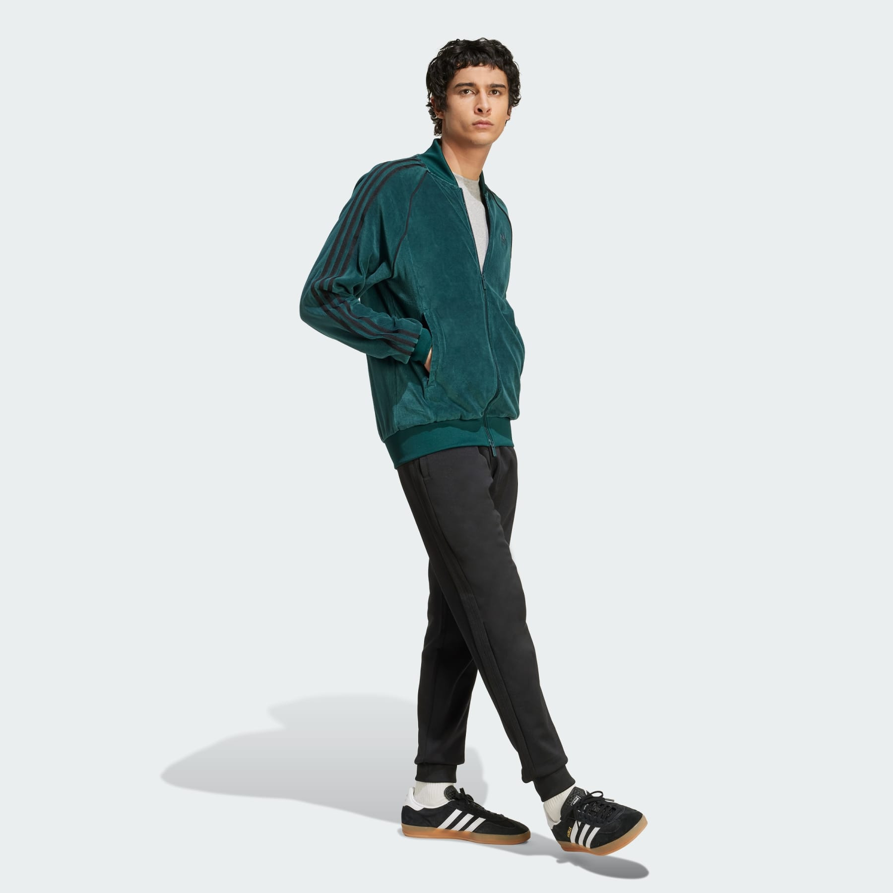 SST Adicolor Velour Track Top - 4