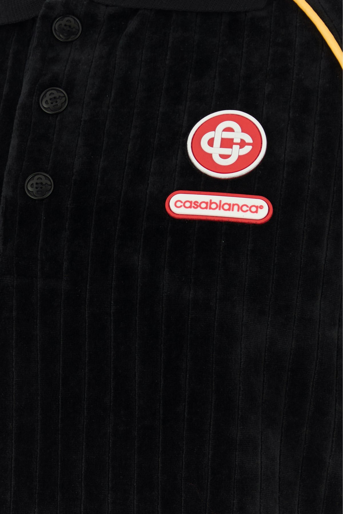 Black corduroy polo shirt - 3
