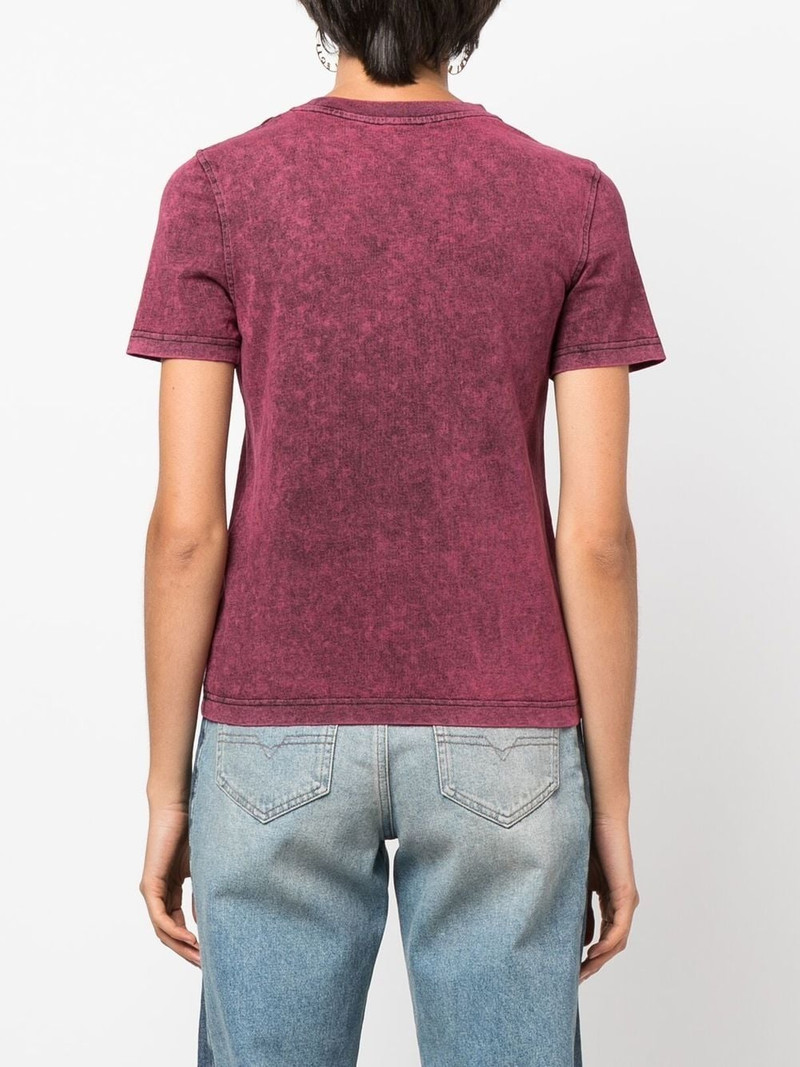 distressed-effect slogan-print T-shirt 4
