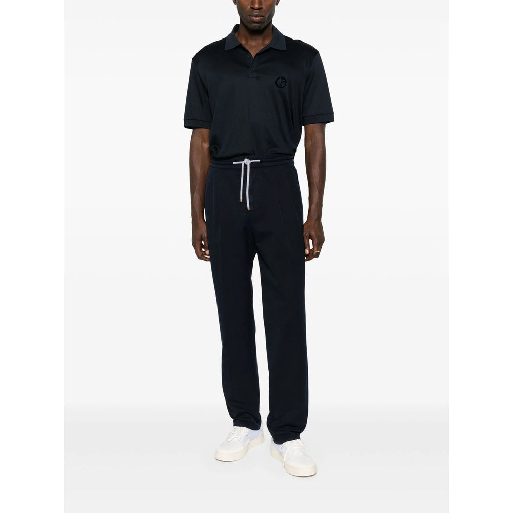 Giorgio Armani Blue Polo Shirts Men - 4