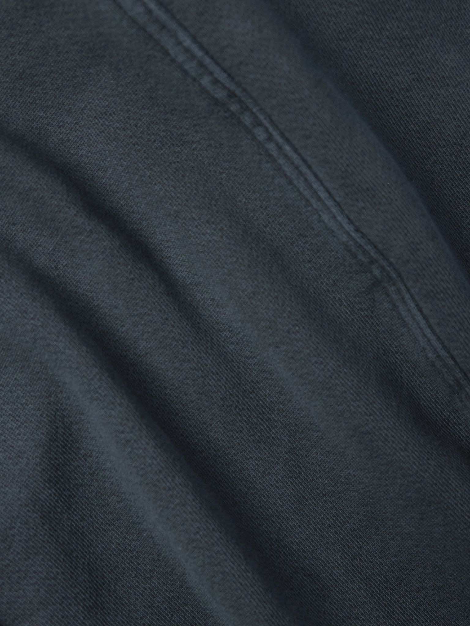 Cotton-Jersey Zip-Up Jacket Black - 5