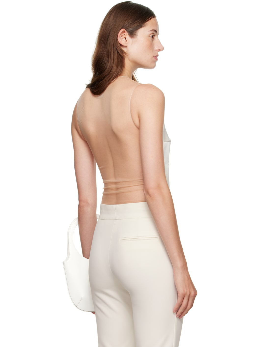 Off-White Illusion Circle Satin Bodysuit - 3