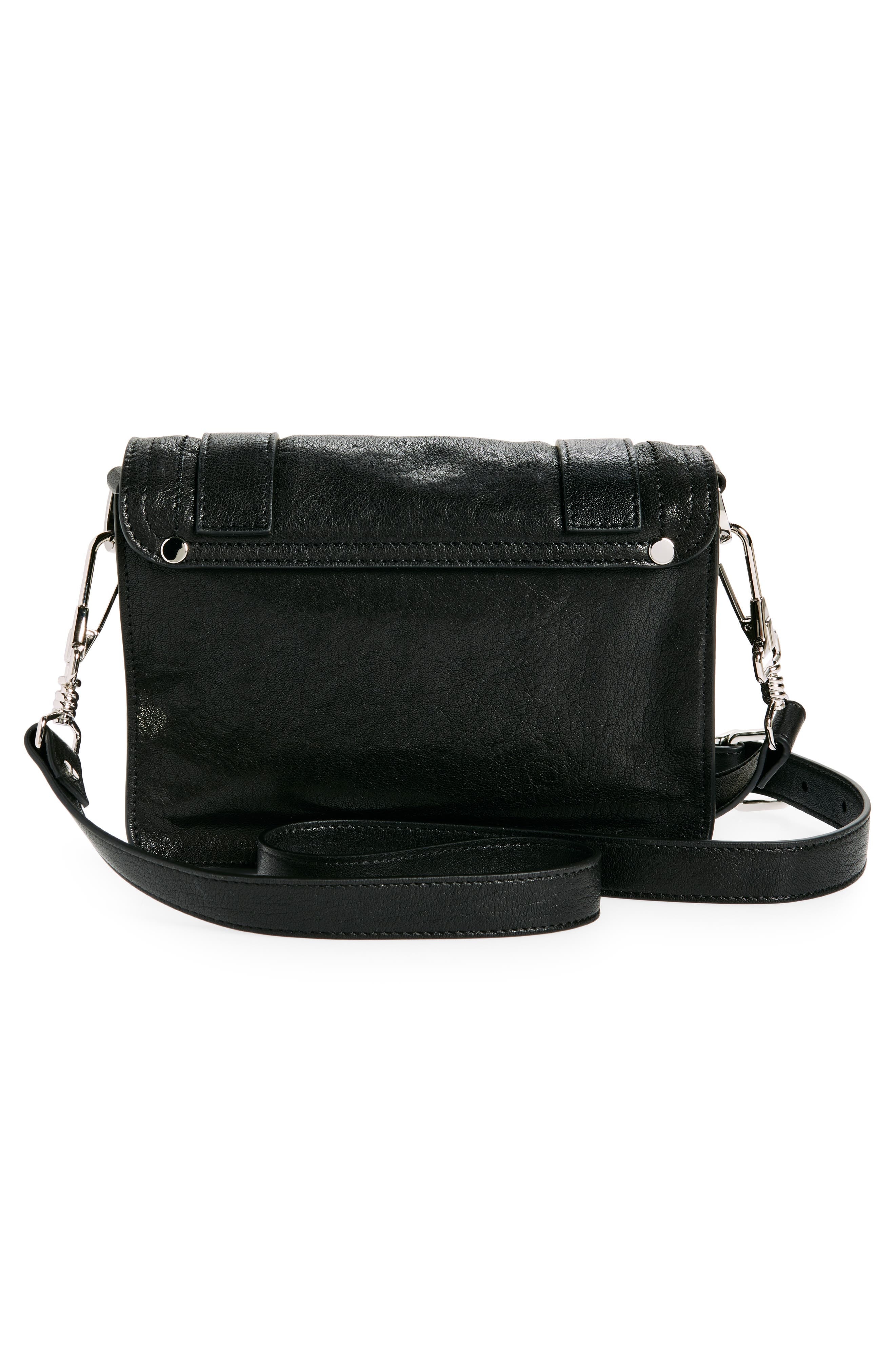 Proenza Schouler Mini PS1 Leather Crossbody Bag in Black/black at Nordstrom - 4