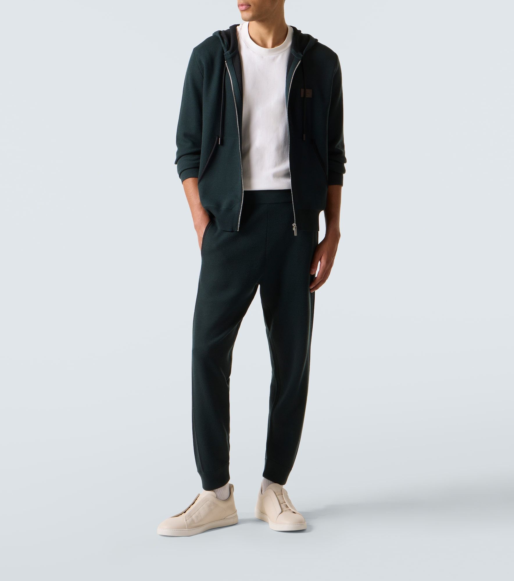 Wool and silk sweatpants - 2