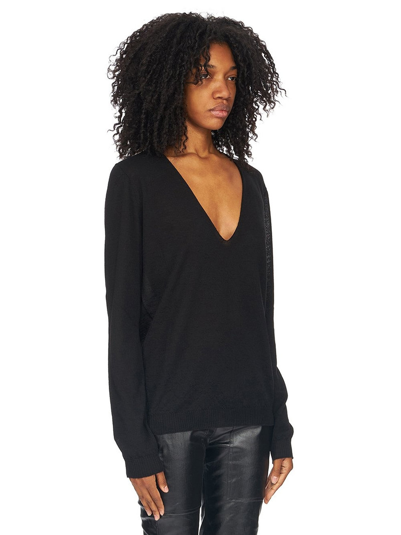 V-neck virgin wool top 2