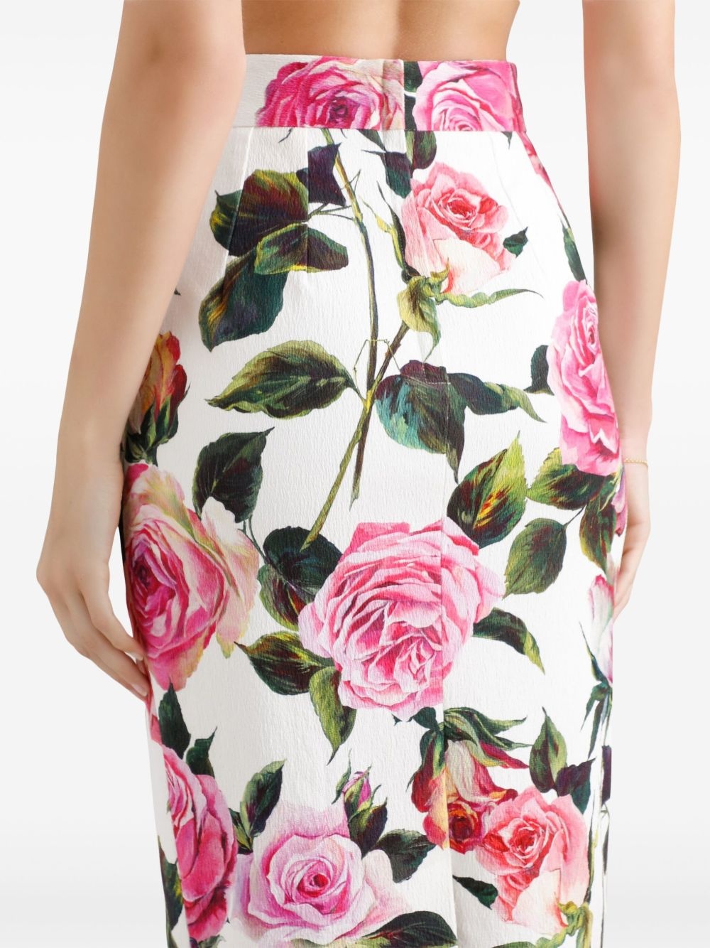 floral-print midi skirt - 5