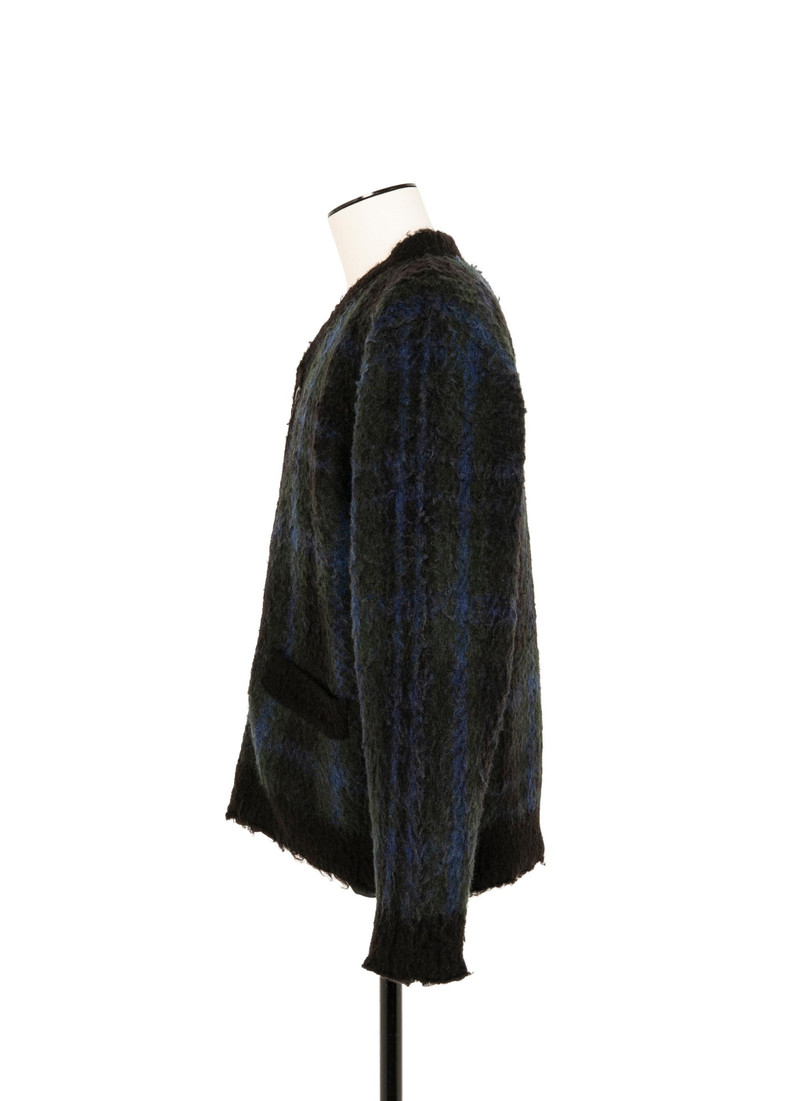 sacai Plaid Knit Cardigan outlook