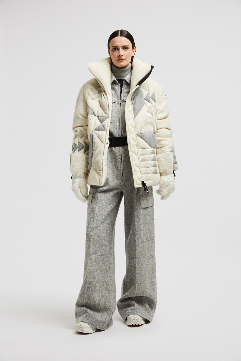 Moncler Grenoble Leutasch Patchwork-Quilted Wool Short Down Jacket outlook