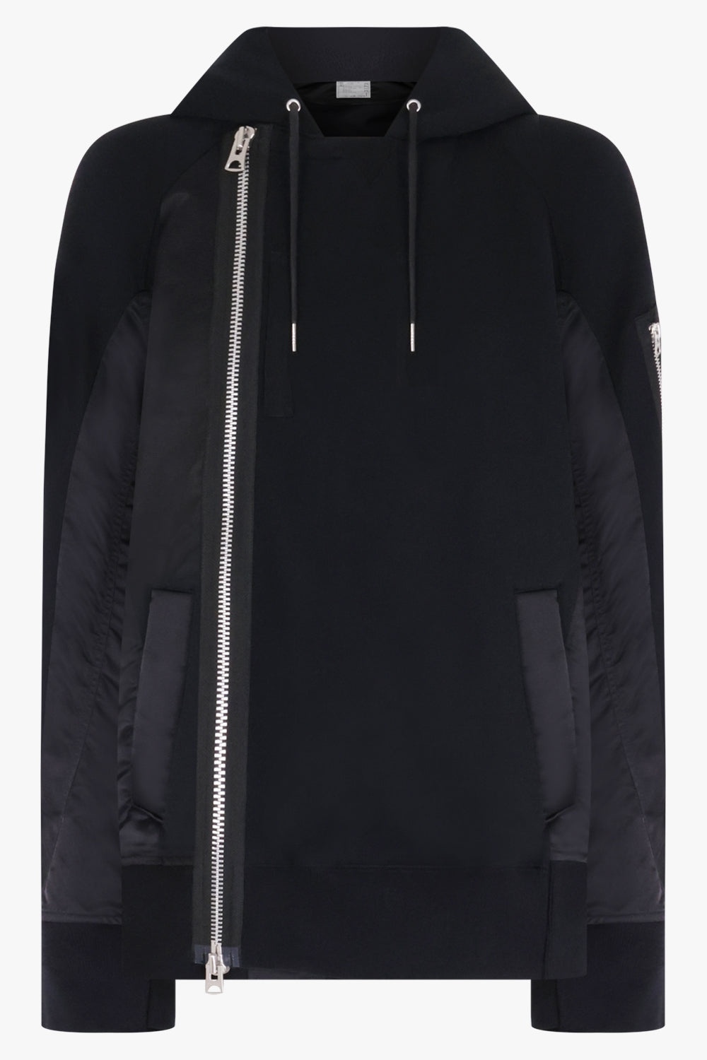 SPONGE SWEAT BLOUSON HOODIE | BLACK - 1