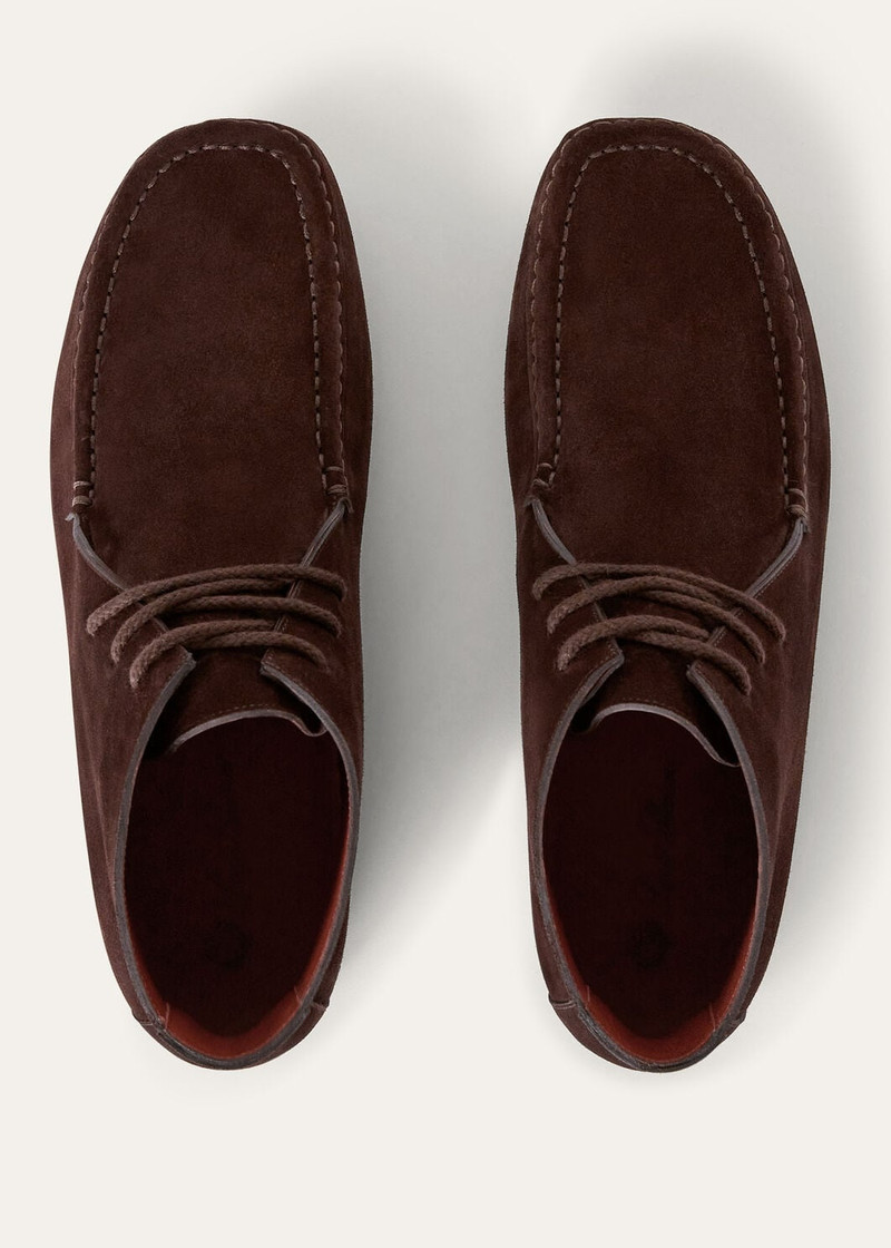 Dot Sole Lace Up Walk Boots 6