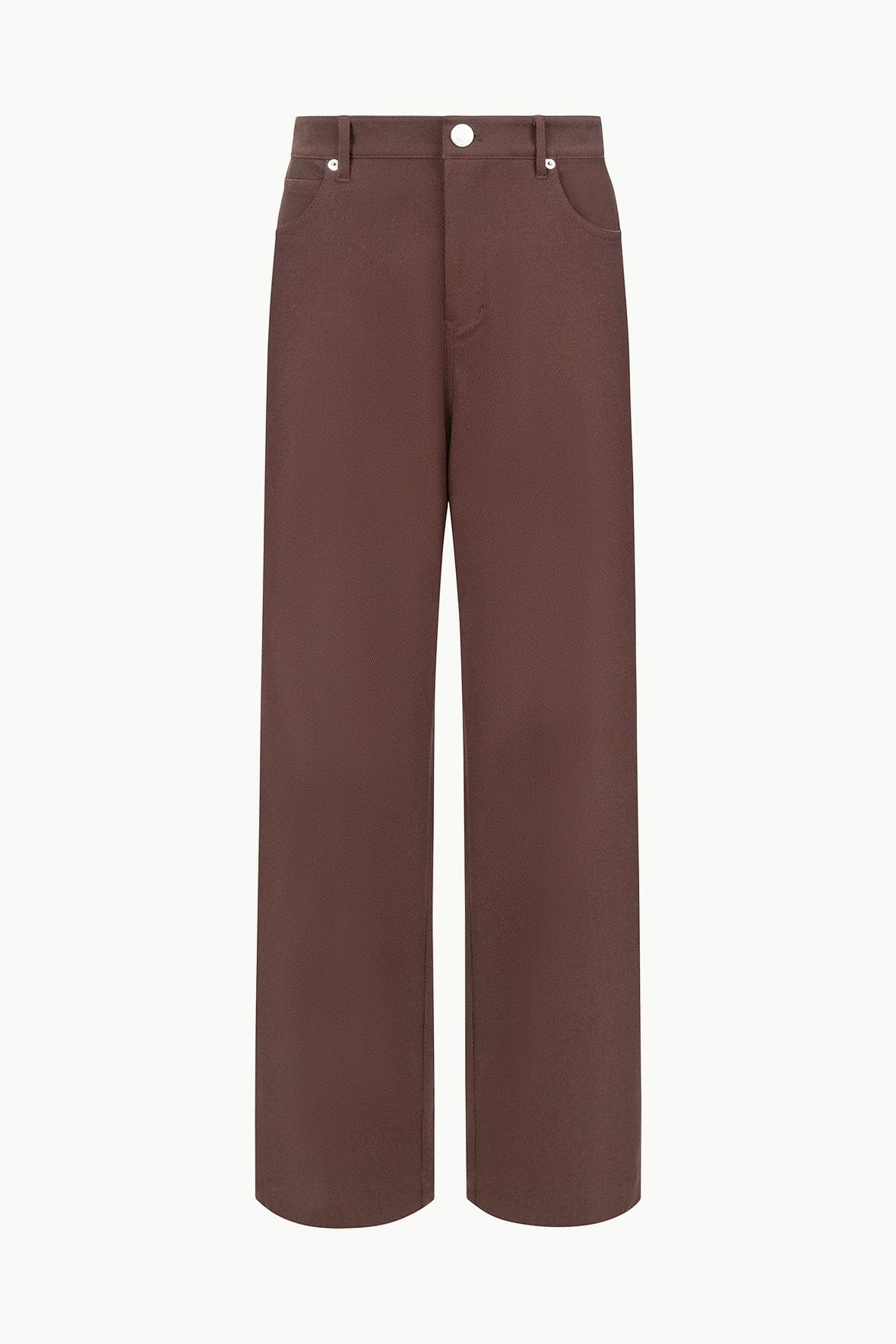 STAUD GRAYSON PANT DARK CHOCOLATE - 1