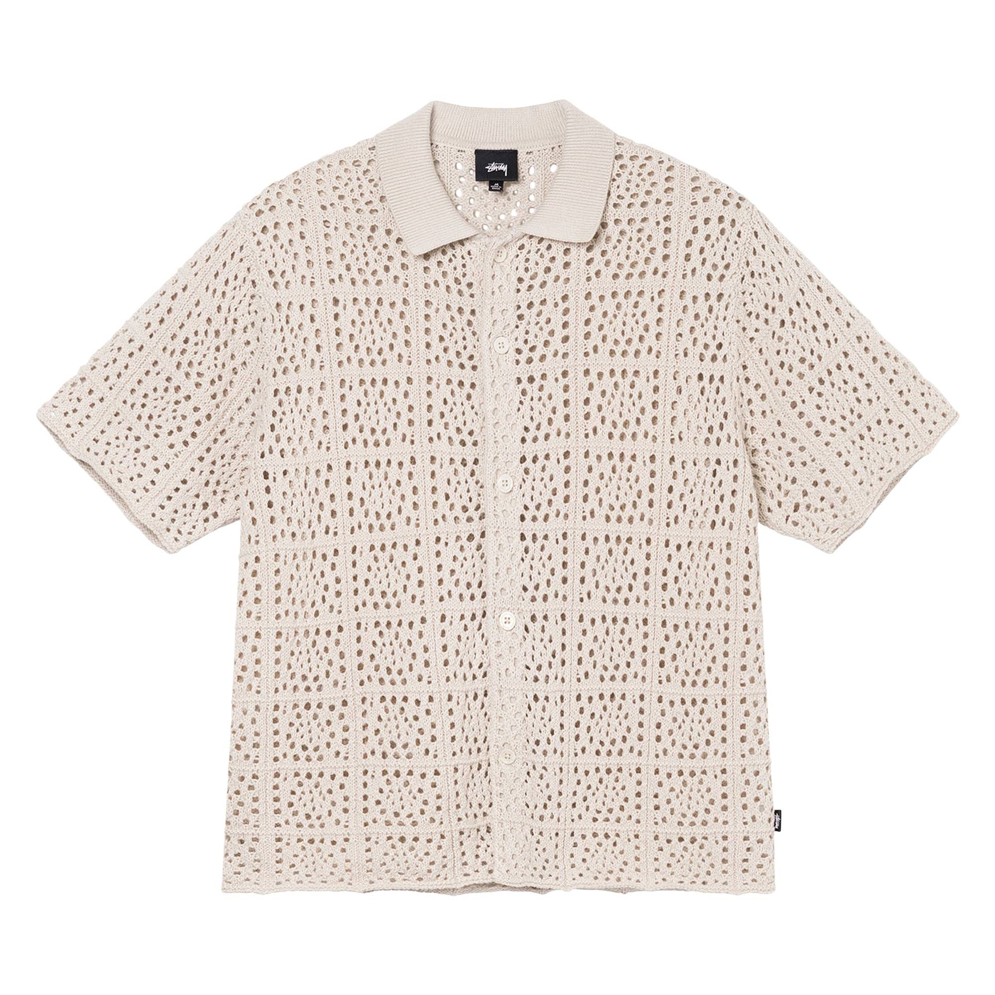 Stussy Crochet Shirt 'Natural' - 1