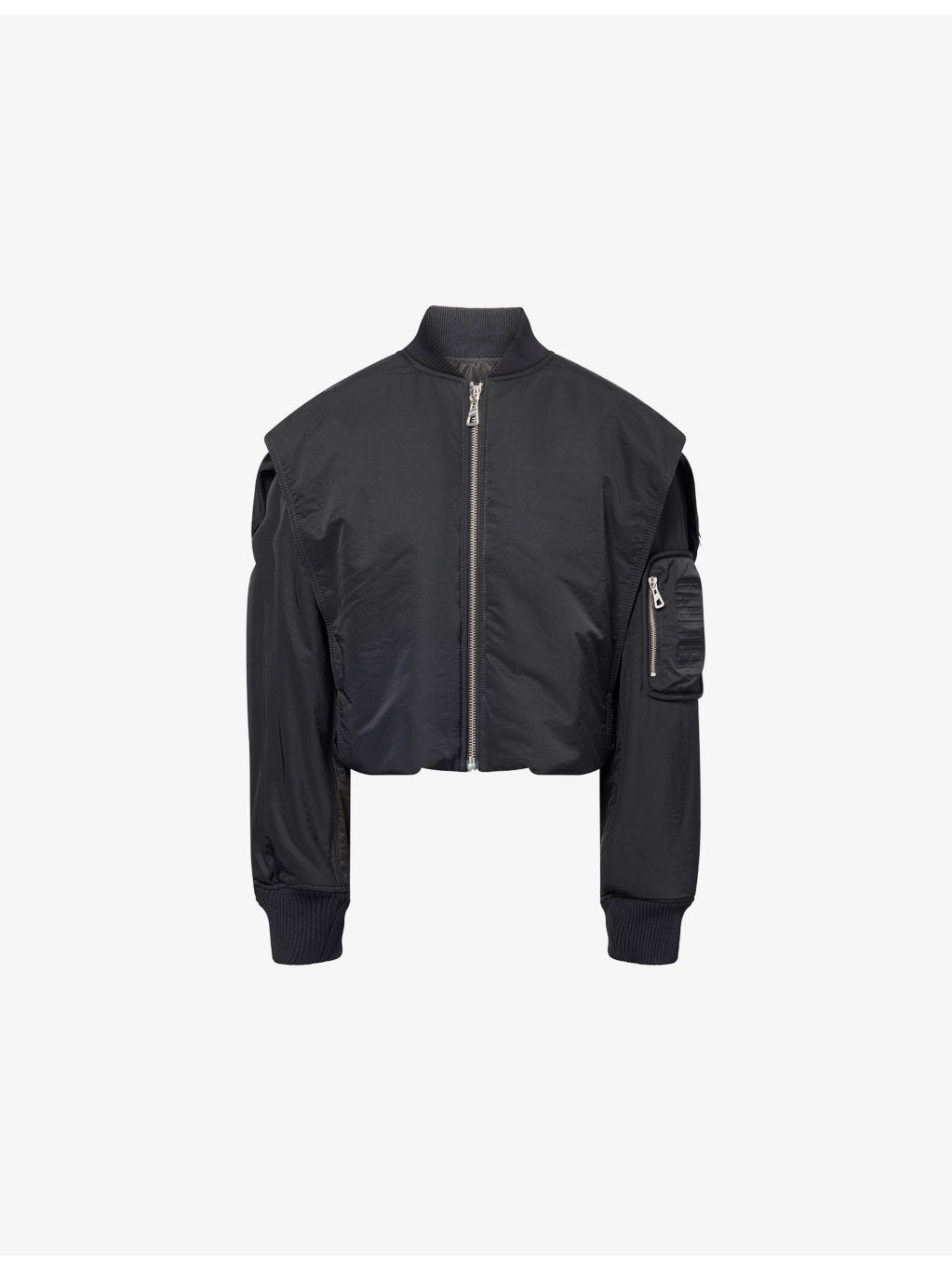 Crop Relaxed-Fit Woven Jacket - 1