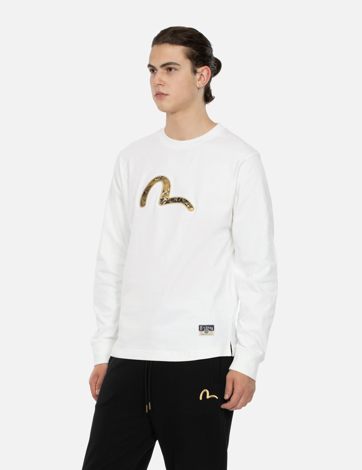 SEAGULL BROCADE APPLIQUÉ REGULAR FIT LONG-SLEEVE T-SHIRT - 7