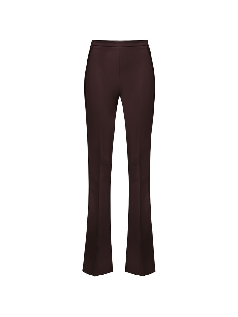 satin band bootcut trousers 1