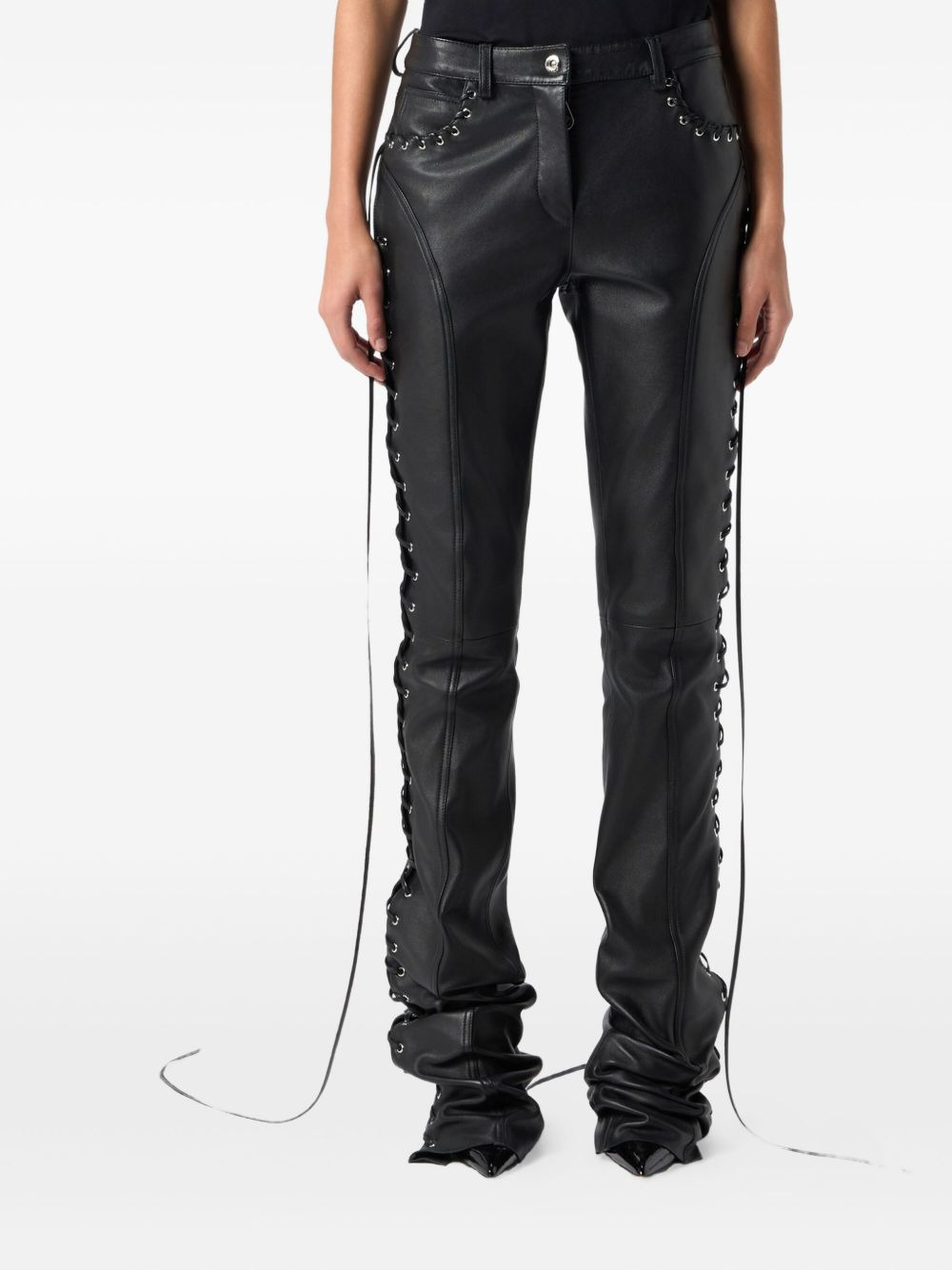 lace-up trousers - 3