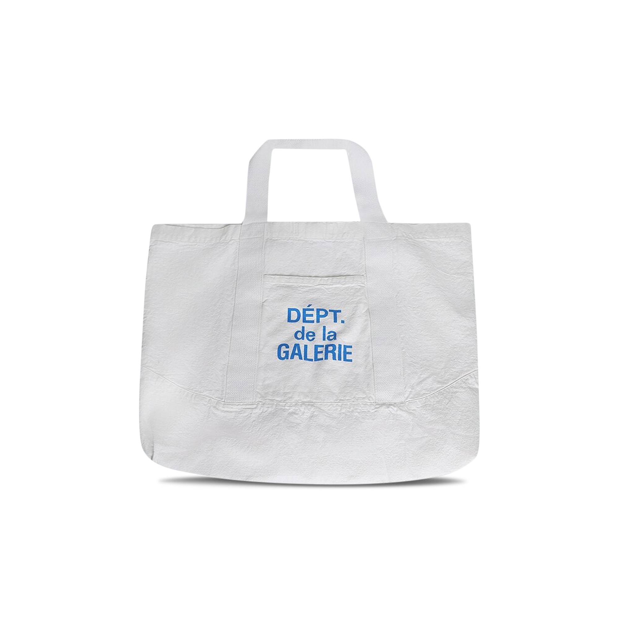 Gallery Dept. Logo Print Canvas Tote Bag 'White' - 1
