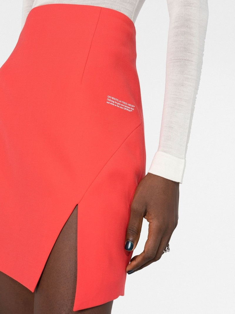 logo-print high-waisted skirt 3