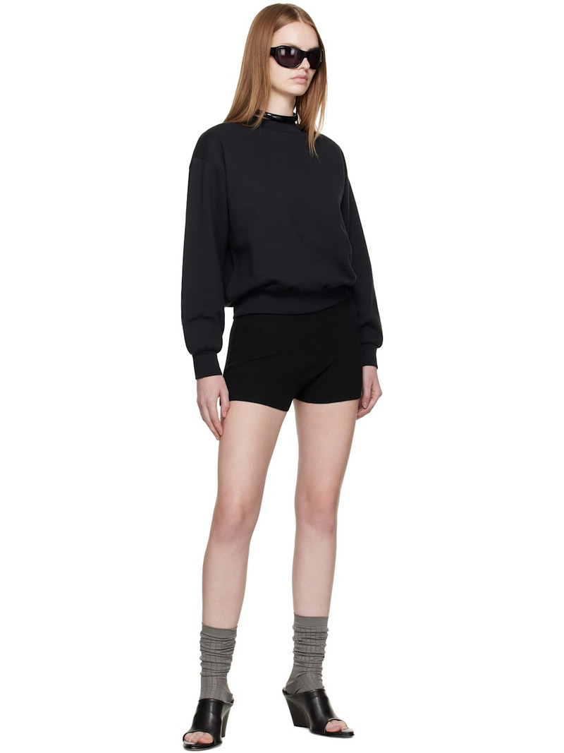 ESSENTIALS Black Classic Fit Crewneck Sweatshirt outlook