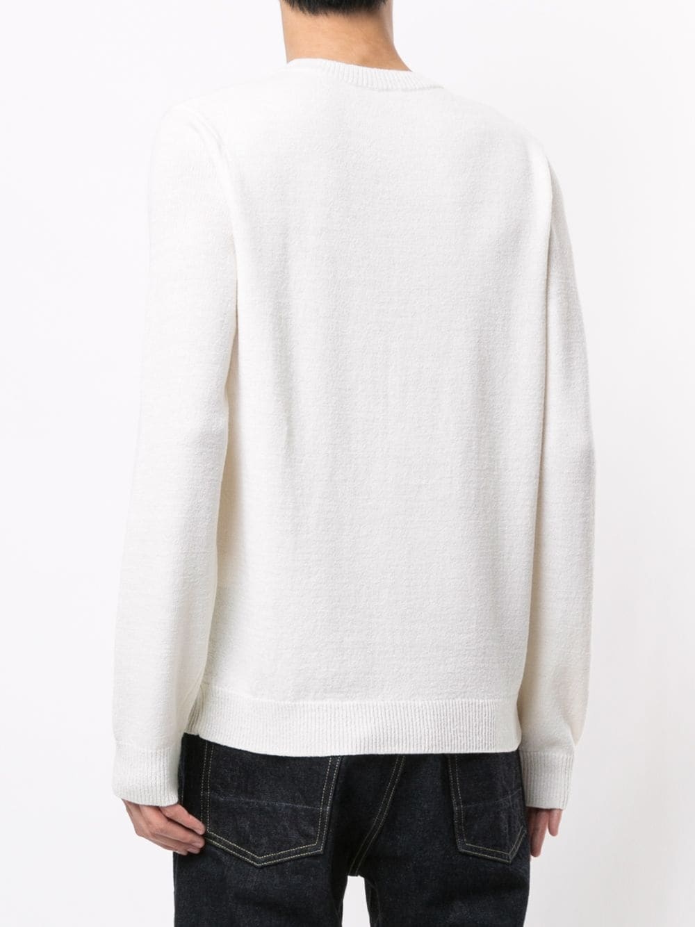 embroidered-logo wool sweater - 4