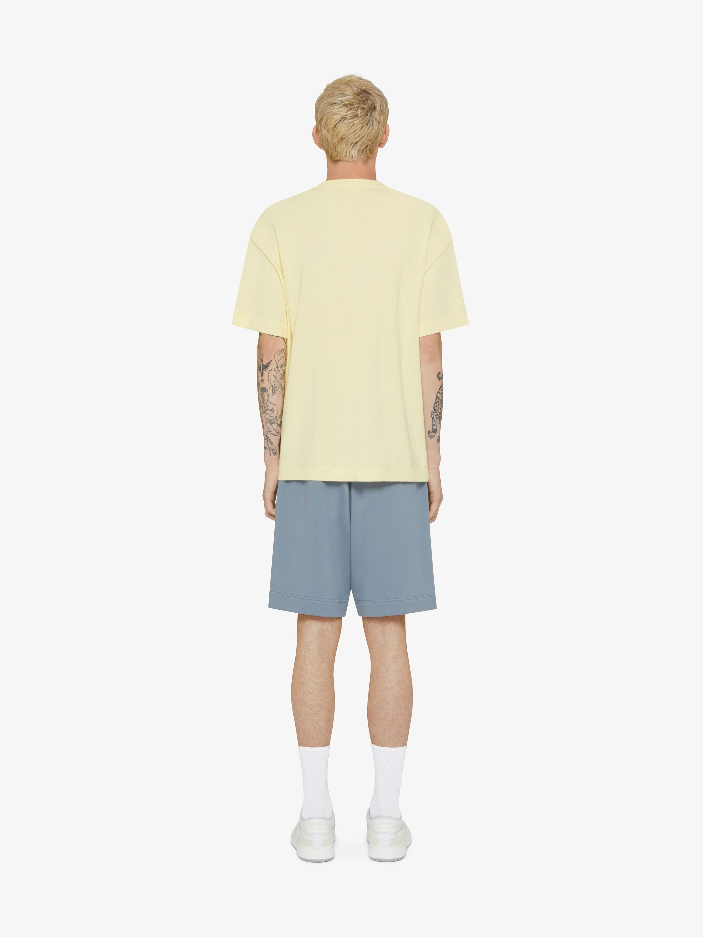 BERMUDA SHORTS IN FLEECE WITH HUBERT OBJECTS EMBROIDERY - 2