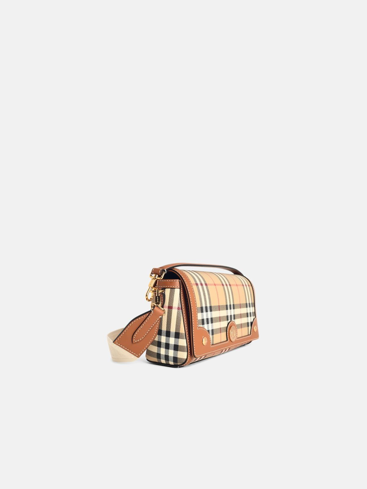 'NOTE' BEIGE COTTON BLEND BAG - 2