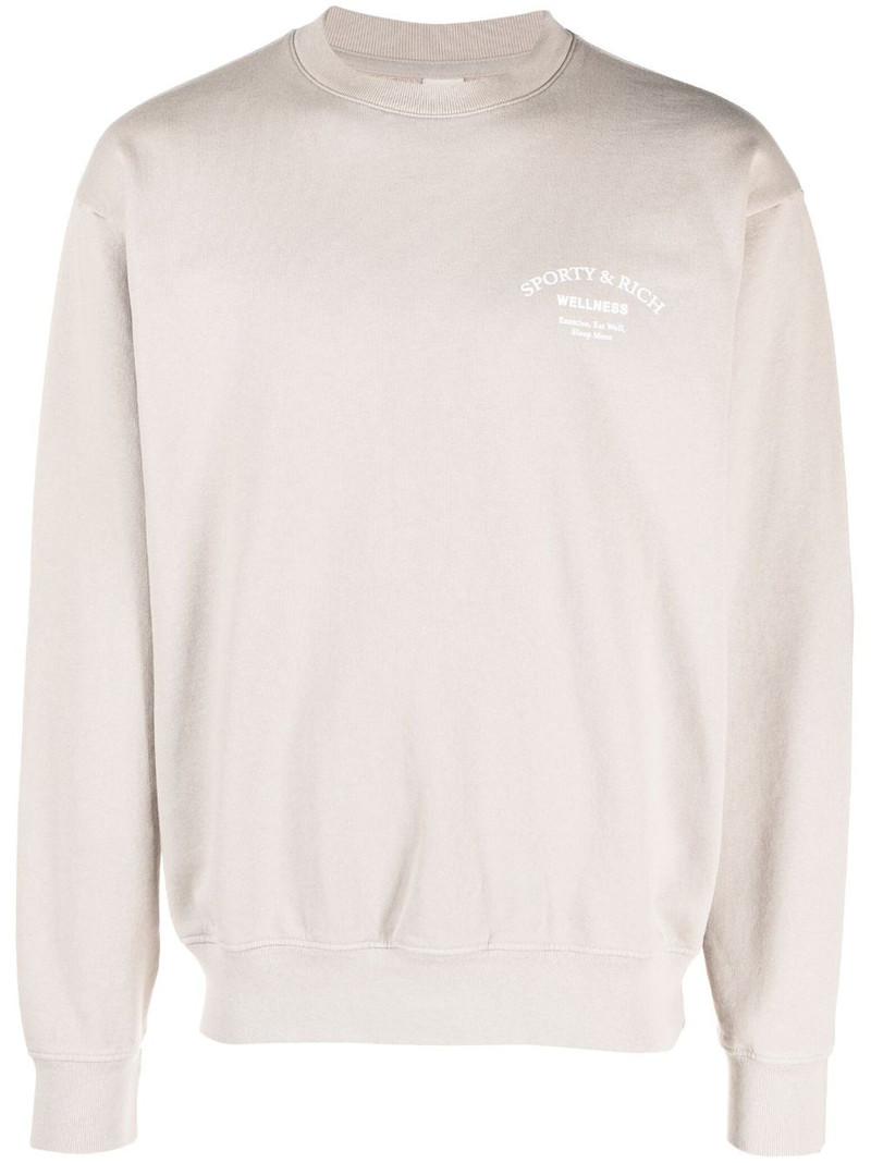 logo-print crew-neck sweatshirt 1