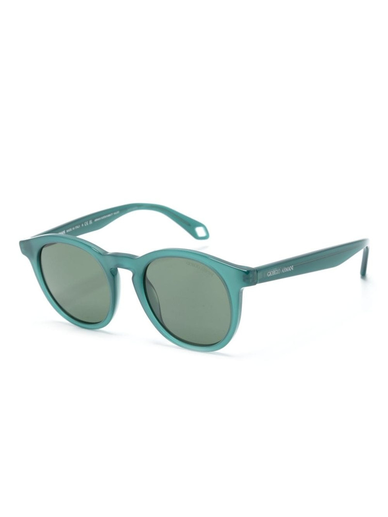 GIORGIO ARMANI Panto round-frame sunglasses outlook