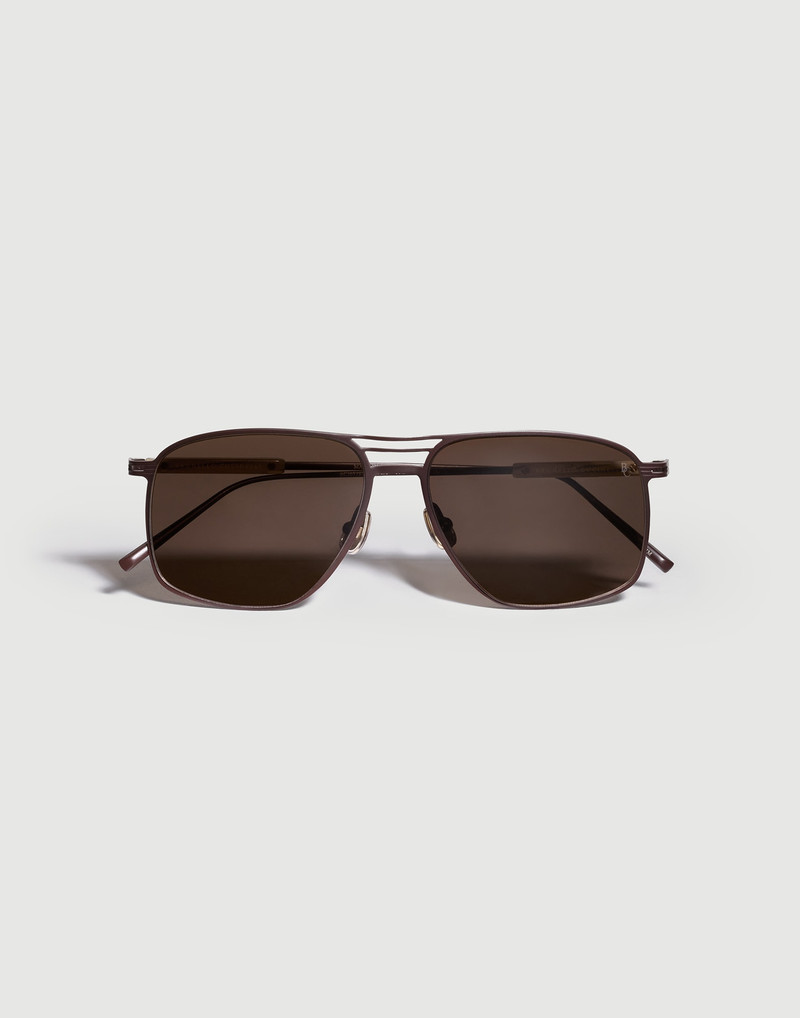 Rectangular titanium sunglasses 1