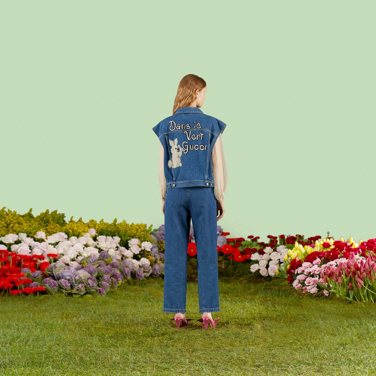 Washed denim pant - 3