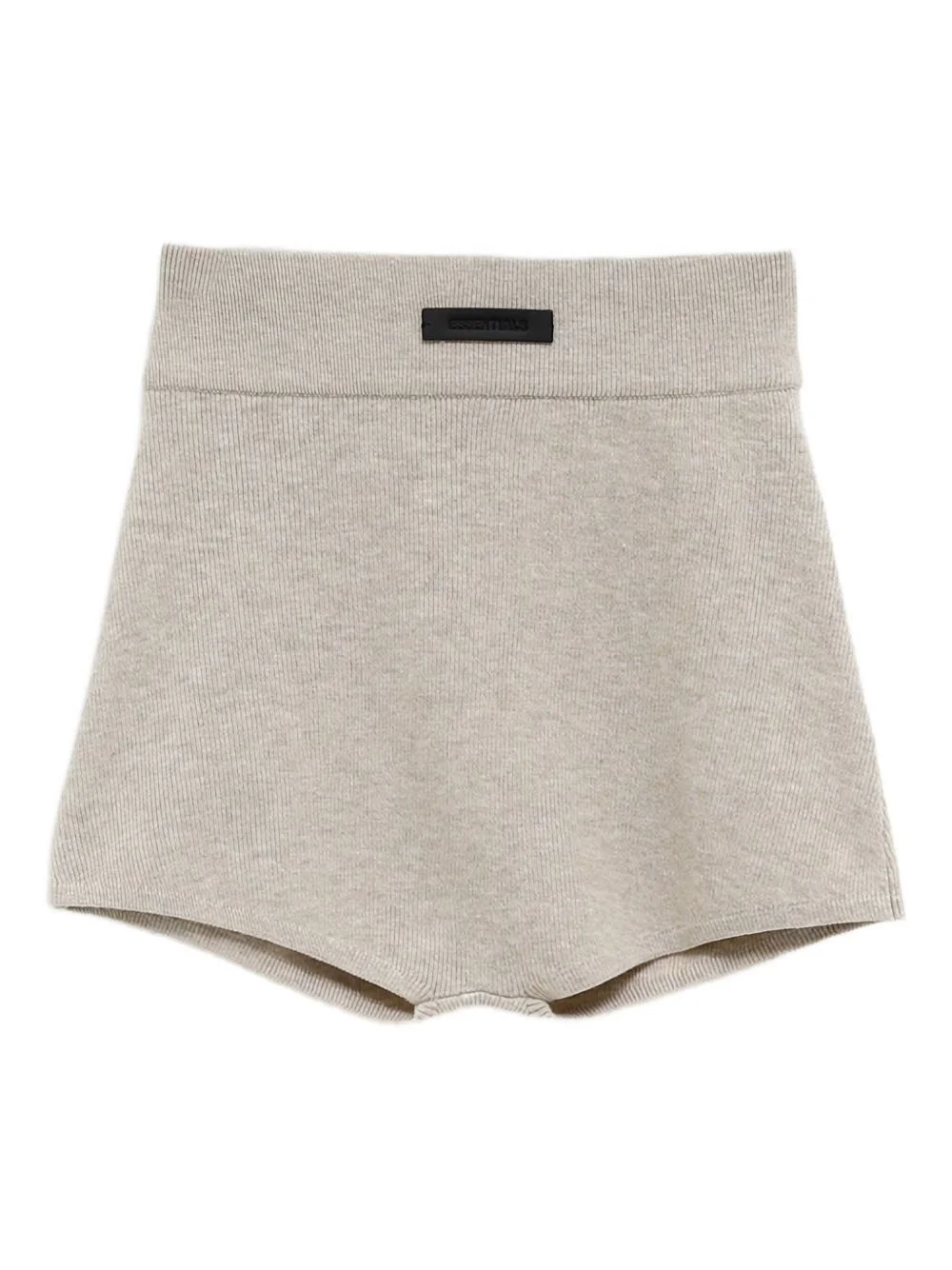 ribbed knit shorts - 1