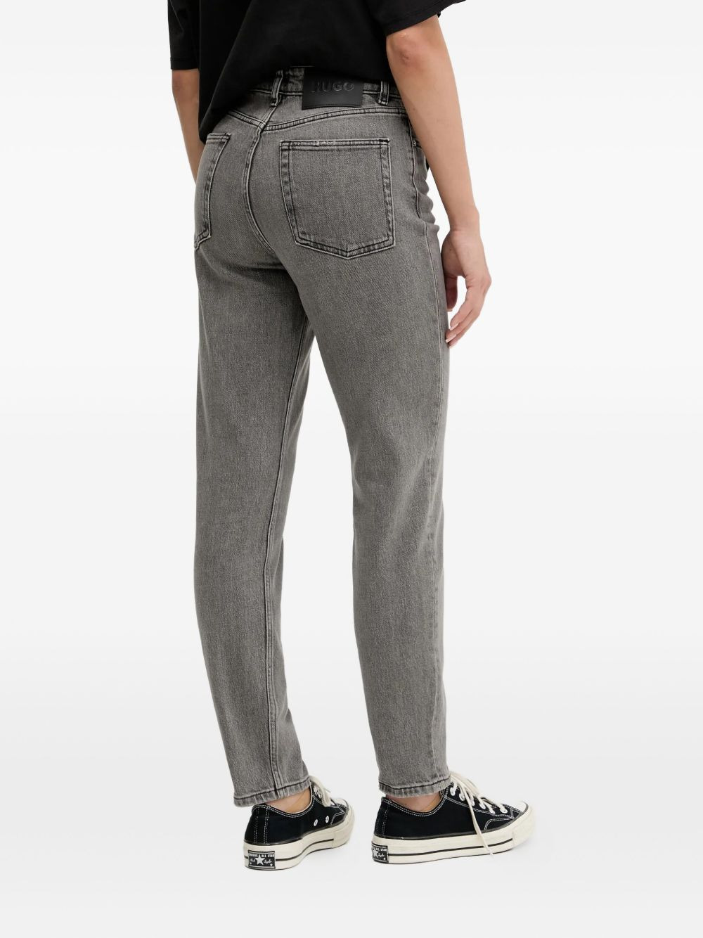 logo-patch jeans - 3