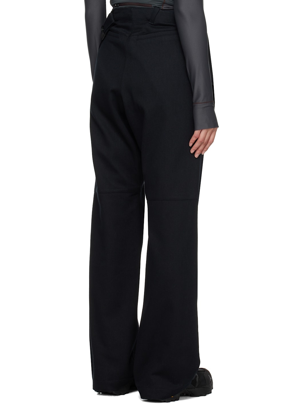 Black Flap Trousers - 3