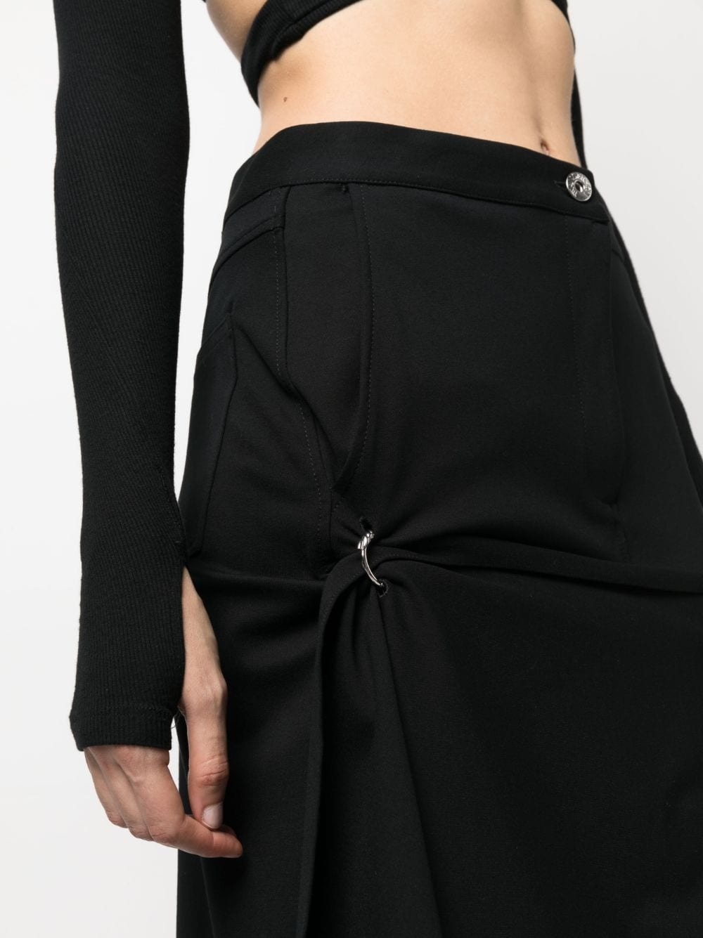 ASYMMETRIC DRAPED SKIRT - 5